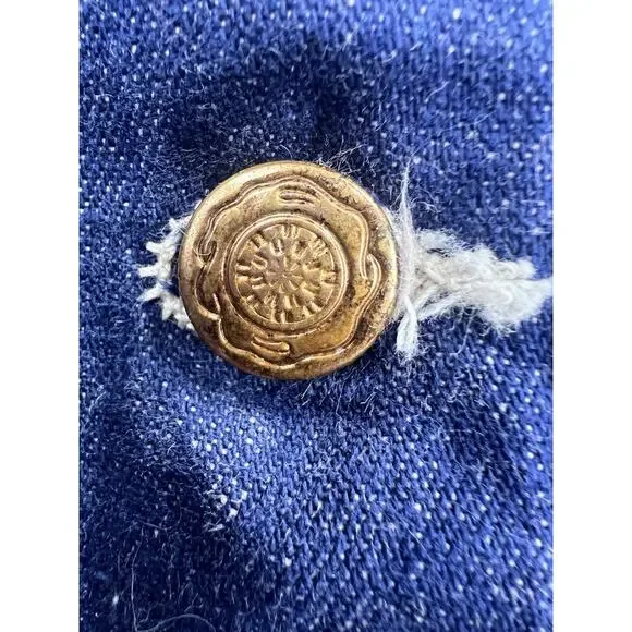 Vintage 60s Wrangler Blue Bell Denim Chore Work Coat Size 44 Highway Dept USA - Picture 5 of 8